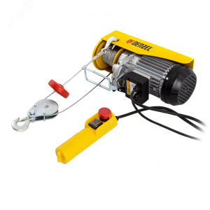 Тельфер электрический DENZEL TF-500, 0.5 т, 1020 Вт, высота 12 м, 10 м/мин - Айронтех