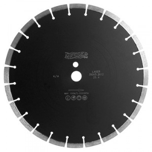 Диск алмазный Messer по асфальту A/A мокрый рез 350D-40L-3,2T-12W-24S-25.4H+1P - Айронтех