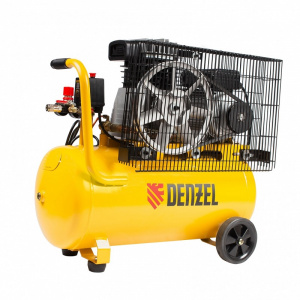Компрессор воздушный DENZEL BCI2300/50, 2.3 кВт, ременный привод, 50 литров, 400 л/мин - Айронтех