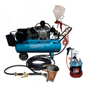 Штукатурная мини станция Ruhopper K-1RH+K 640/100 220V 3 кВт (с краскобаком)  - Айронтех