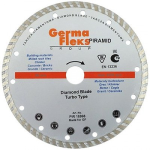 Диск алмазный GermaFlex турбо 300х32-25,4 мм T резка сухая (Piramid) - Айронтех