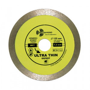 Диск алмазный Trio Diamond Сплошной Ультратонкий Эксперт WET Ultra Thin hot press 125 мм - Айронтех