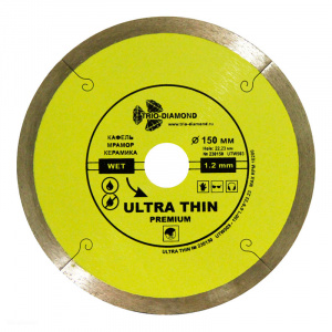 Диск алмазный Trio Diamond Сплошной Ультратонкий WET Ultra Thin hot press 150 мм - Айронтех