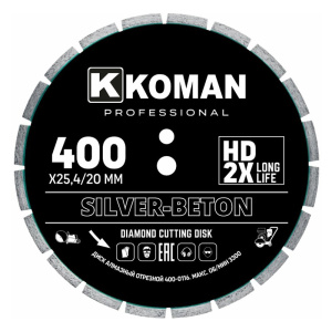 Диск алмазный KOMAN Professional 400 мм_1