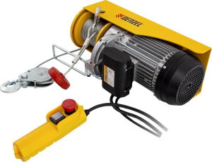 Тельфер электрический DENZEL TF-1200, 1.2 т, 1800 Вт, высота 12 м, 8 м/мин - Айронтех