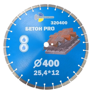 Диск алмазный отрезной TRIO-DIAMOND 400x25.4x12_1