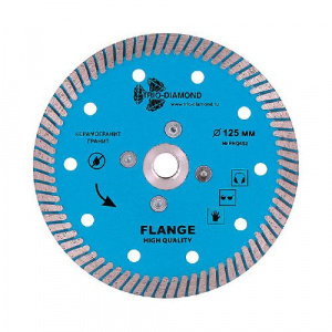 Диск алмазный Trio Diamond Turbo Hot press Гранит с фланцем M-14 125 мм - Айронтех