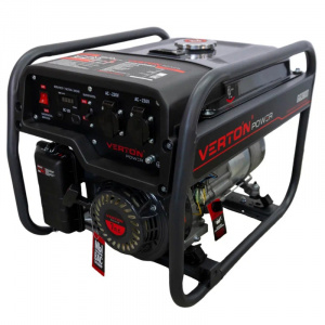 Генератор бензиновый VERTON POWER GG3900 (2,8/3,2 кВт, 230В, 7л.с., ручной старт, 12В, бак 12л, счет - Айронтех