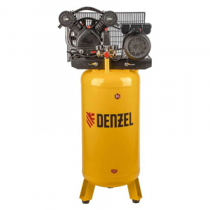 Компрессор Denzel DRV2200/100V, масляный ременный, с вертикальным ресивером, 10 бар,  2.2 кВт - Айронтех