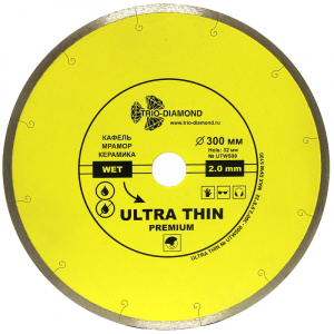 Диск алмазный Trio Diamond Сплошной Ультратонкий WET Ultra Thin hot press 300 мм - Айронтех