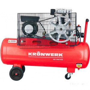 Компрессор ременной масляный Kronwerk KR 100/350, 100 л, 350 л/мин - Айронтех