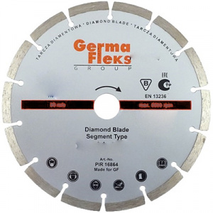 Диск алмазный GermaFlex сегмент 350х10х25,4 мм AS асфальт резка сухая (Diamond Line) - Айронтех