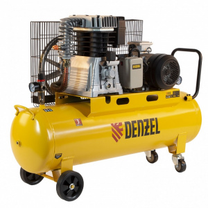 Компрессор воздушный DENZEL BCI4000-T/100, 4.0 кВт, ременный привод, 100 литров, 690 л/мин - Айронтех