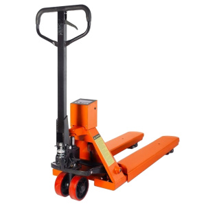 Тележка гидравлическая с весами 3000 кг 1150 мм полиуретановые колеса TOR CBY-CW2 (серия N) - Айронтех