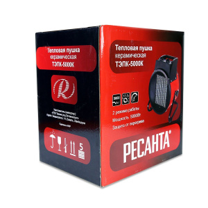 Тепловая пушка электрическая Ресанта ТЭПК-5000K-3
