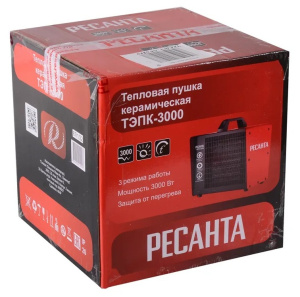 Тепловая пушка электрическая Ресанта ТЭПК-3000-3