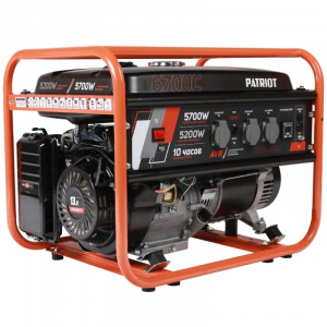 Генератор бензиновый PATRIOT GRS 6700C, 13лс, 5700Вт, объем 25л_1