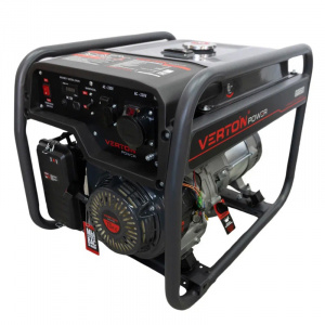 Генератор бензиновый VERTON POWER GG6500 (5,0 5,5 кВт, 230В, 13л.с., ручной старт, 12В, бак 22л, сче_1