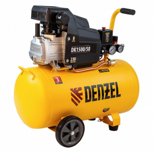 Компрессор воздушный DENZEL X-PRO DK1500/24, 1.5 кВт, 230 л/мин, 24 л - Айронтех